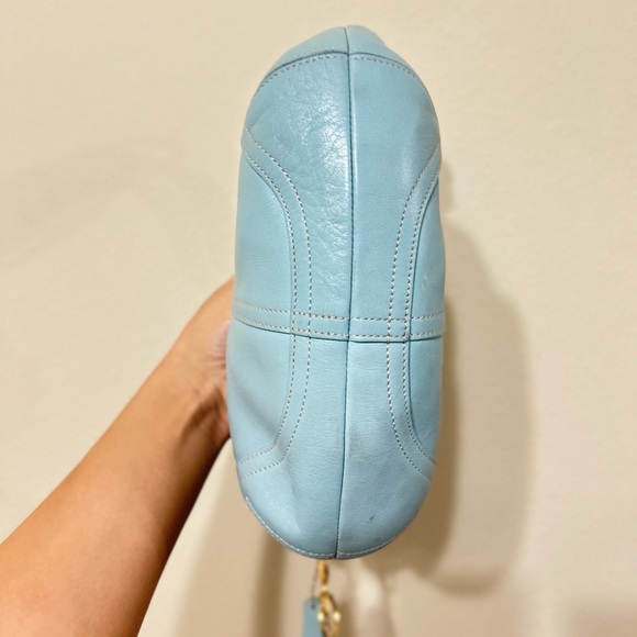 Vintage Y2K Blue Coach Mini Soho Hobo Shoulder Bag - Picture 6 of 9